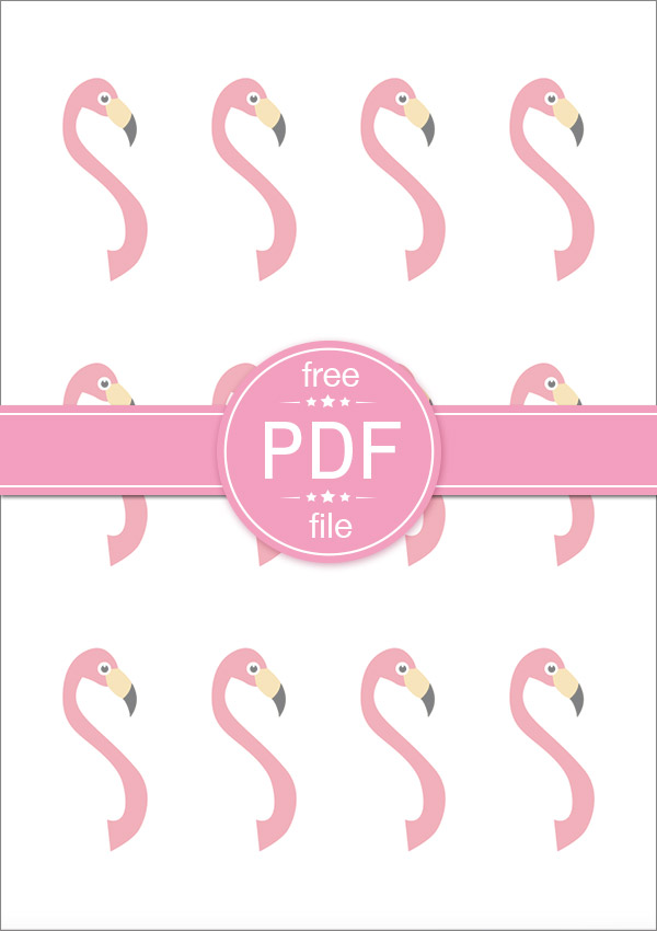 free flamingo template