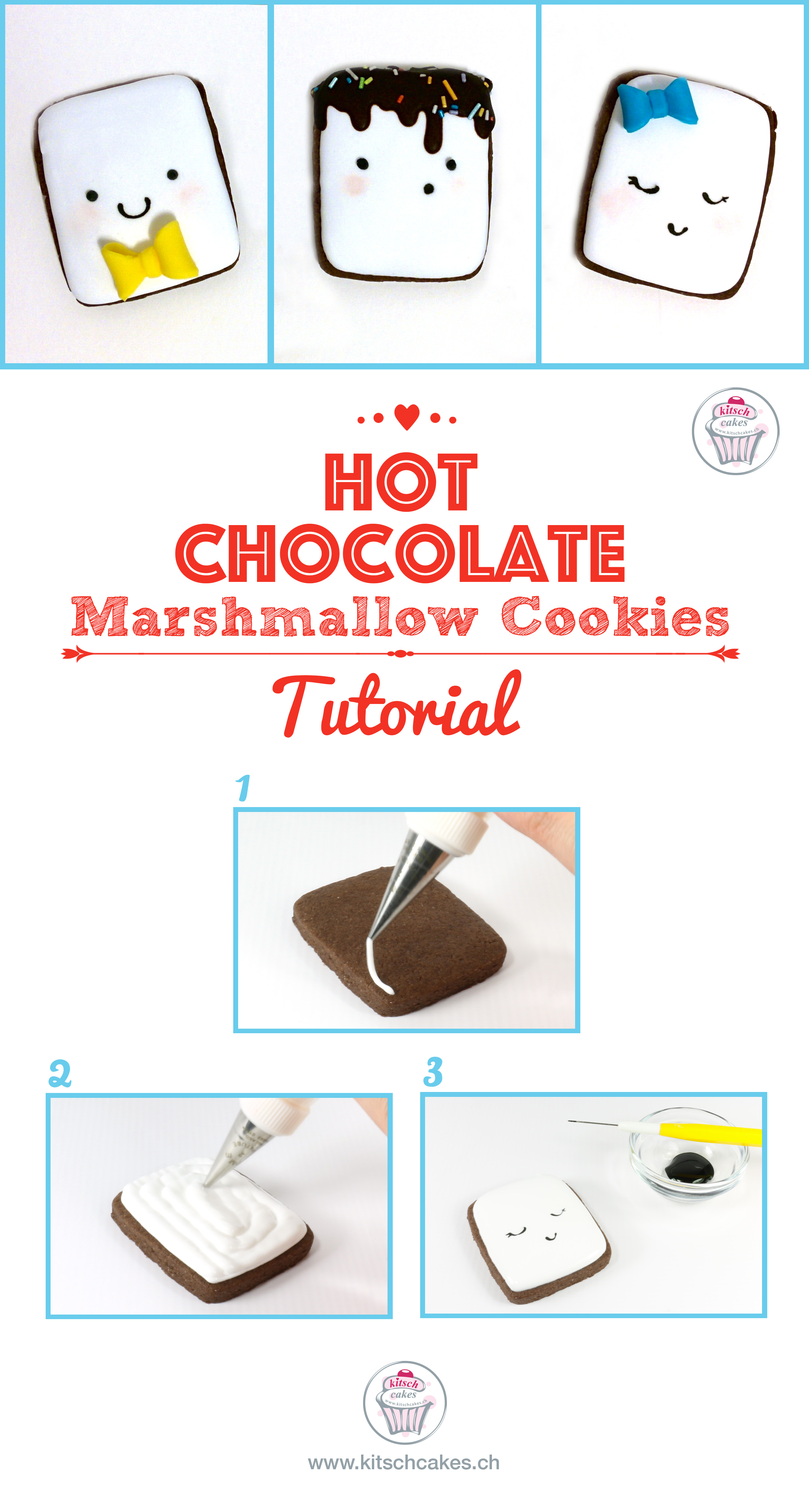 Marshmallow Cookies - Hot Chocolate - Tutorial