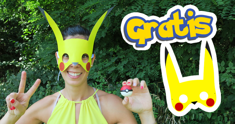 Gratis: Druck Pikachu Maske!