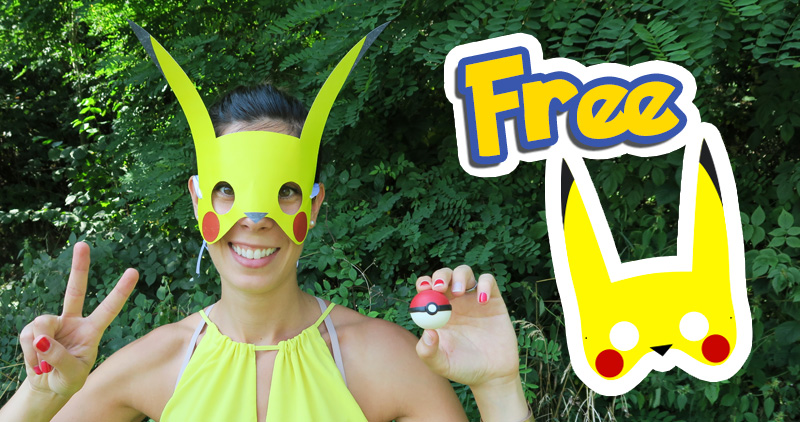 Free: Printable Pikachu Mask