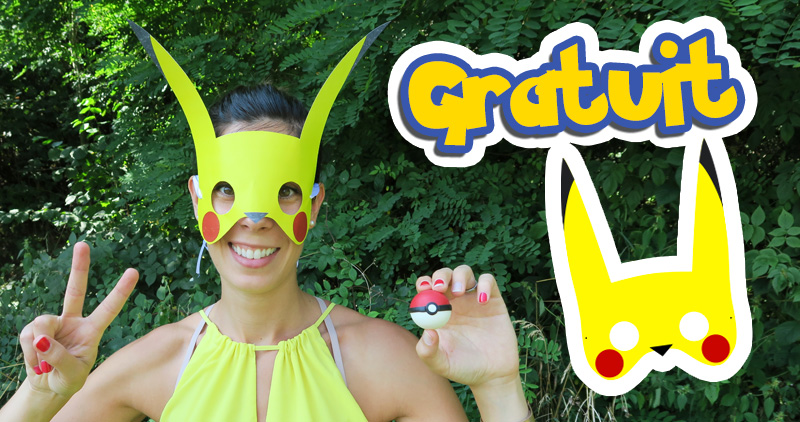 gratuit: masque de pikachu à imprimer chez soir