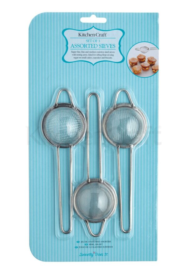 3 Mini Edelstahlsieb Set - 5 cm - Image 2